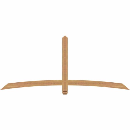 Ekena Millwork Bellingham Timber Gable Bracket, Western Red Cedar, 84"W x 35"H x 1 1/2"D x 3 1/2"F, 10/12 Pitch GBW084X35X0204BEL00SWR